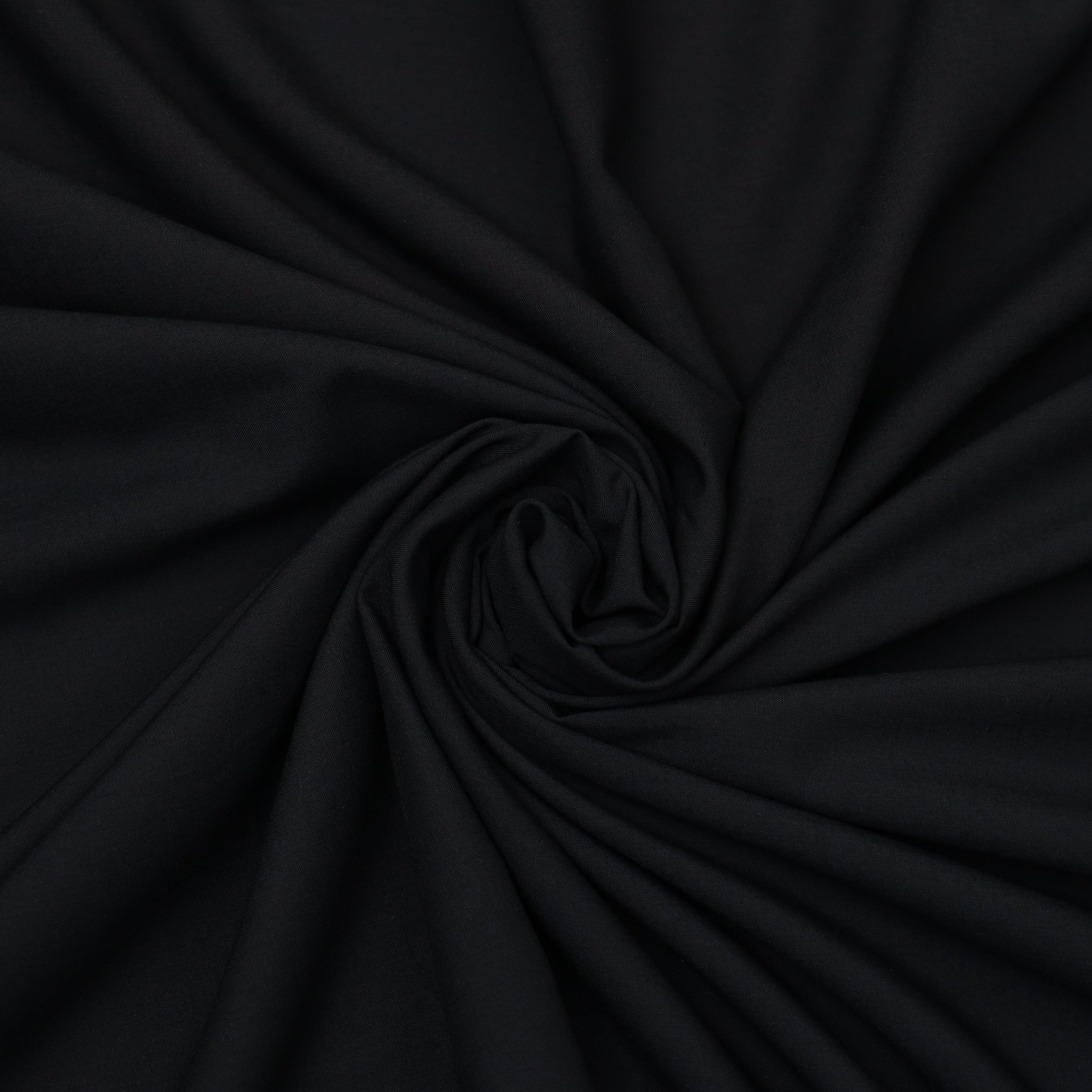 Premium Wash & Wear Suit - Black - Nawab Din