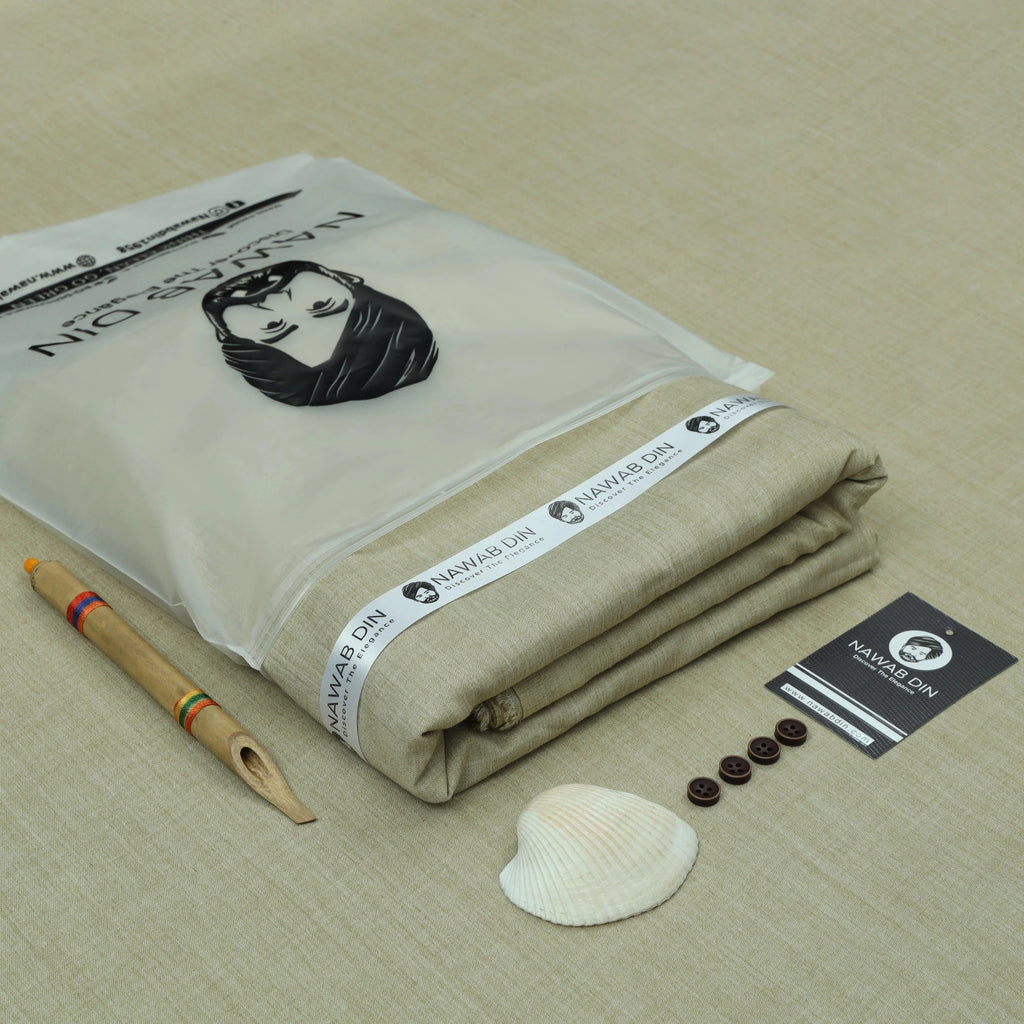 Premium Wash & Wear Suit - Winter Collection - Nawab Din