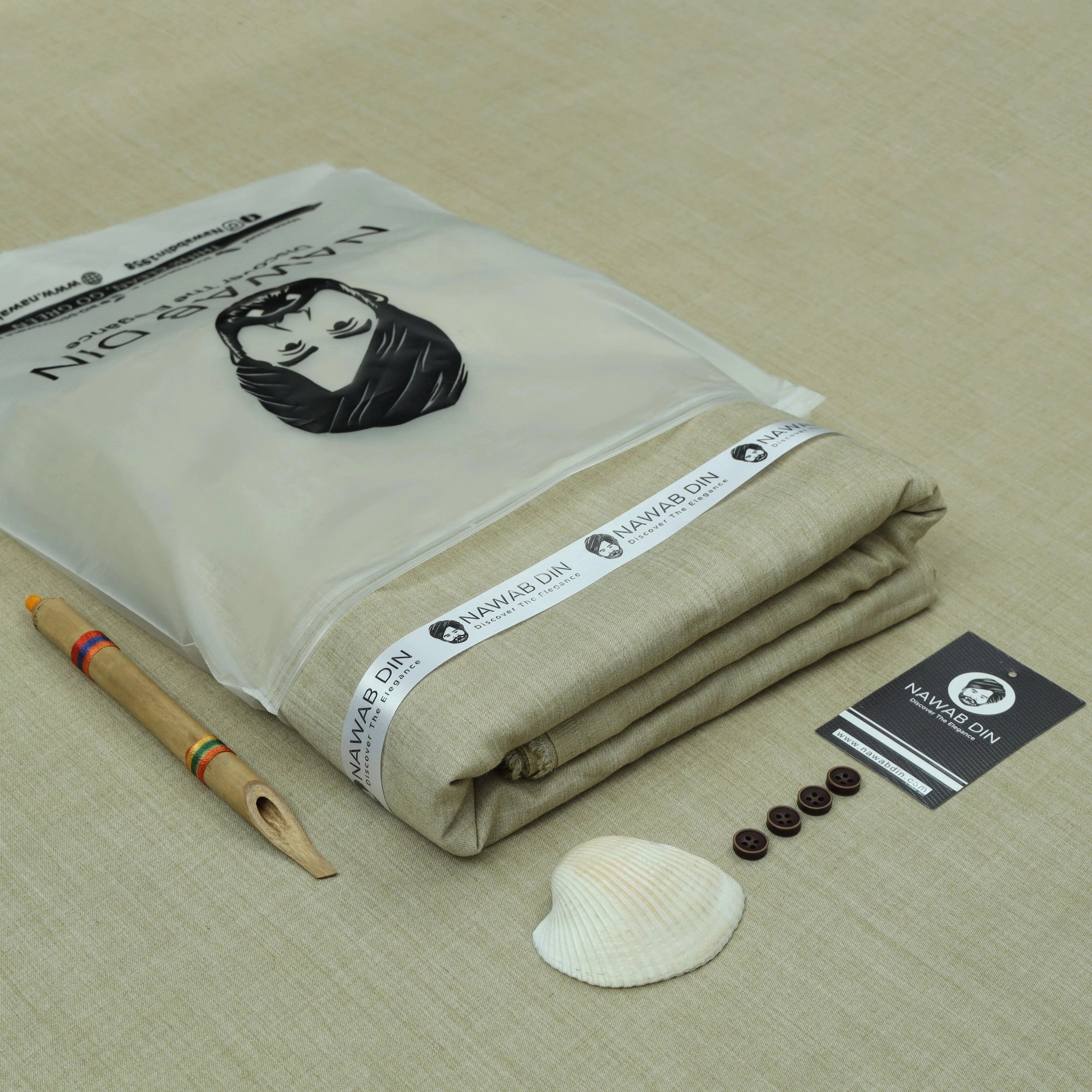Premium Wash & Wear Suit - Winter Collection - Nawab Din
