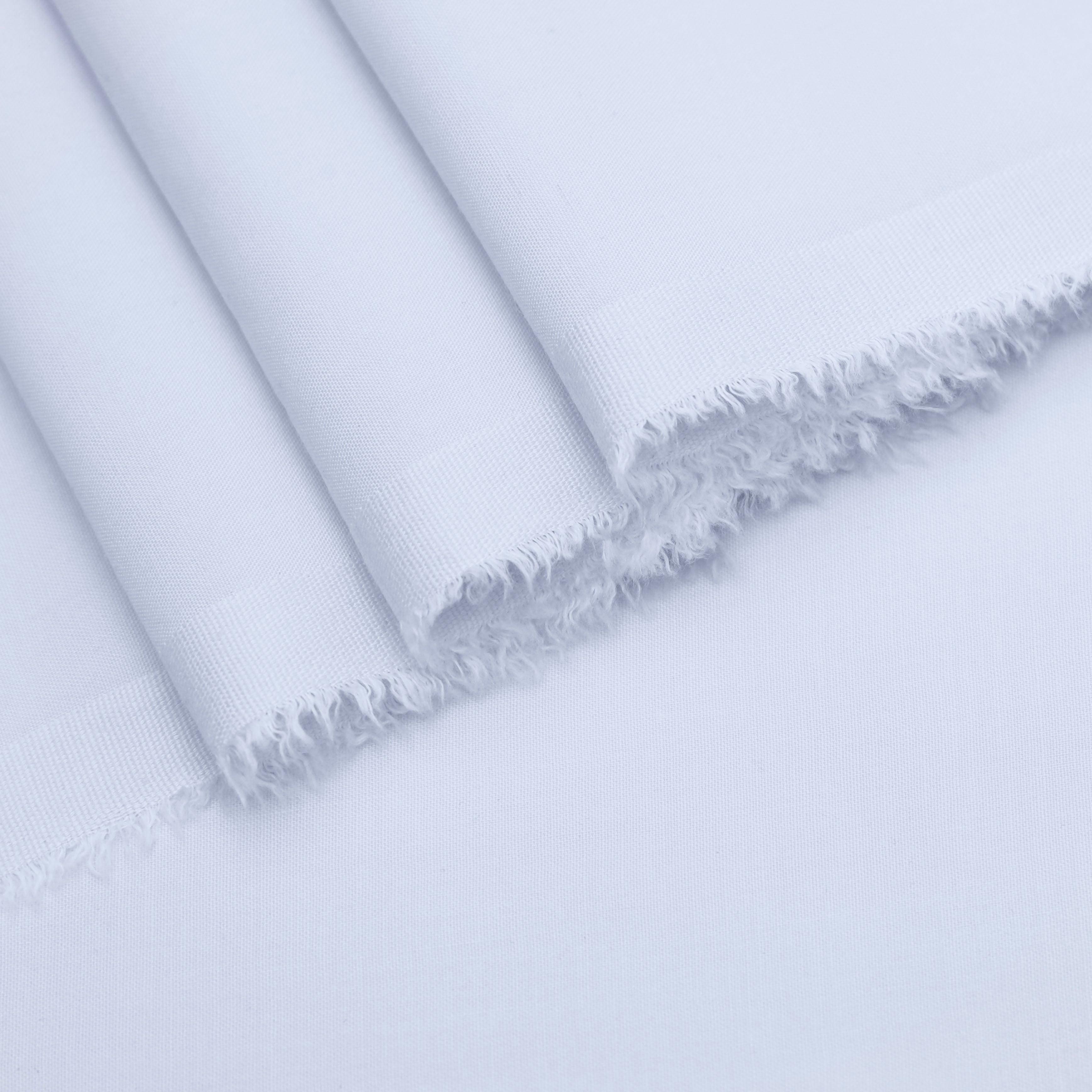 Premium Wash & Wear Suit - White - Nawab Din