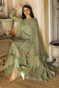 SN 60-3 Pc Heavy Embroidered Lawn Suite With Full Embroidered Organza Dupatta