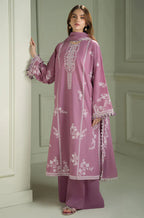 CS 900-3 Piece Unstitched Fully Embroidered Dhanak Suit