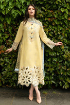 MS 2570-3 Piece Embroidered Lawn Shirt with Printed Dupatta