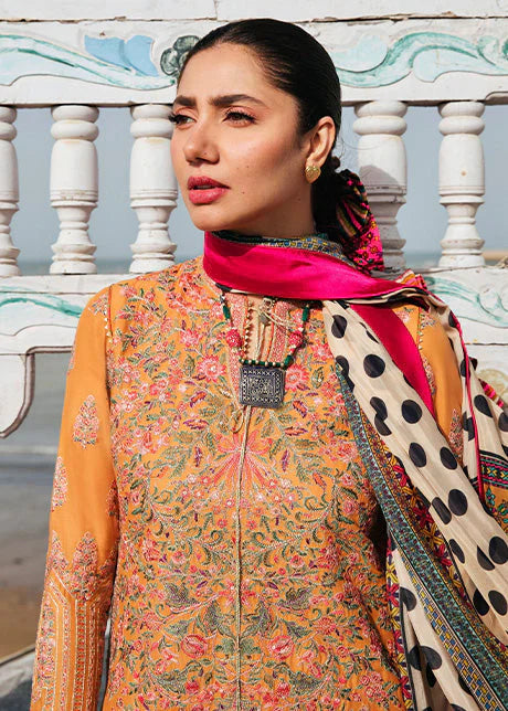 HR 920-3 Piece Unstitched Fully Embroidered Dhanak Suit