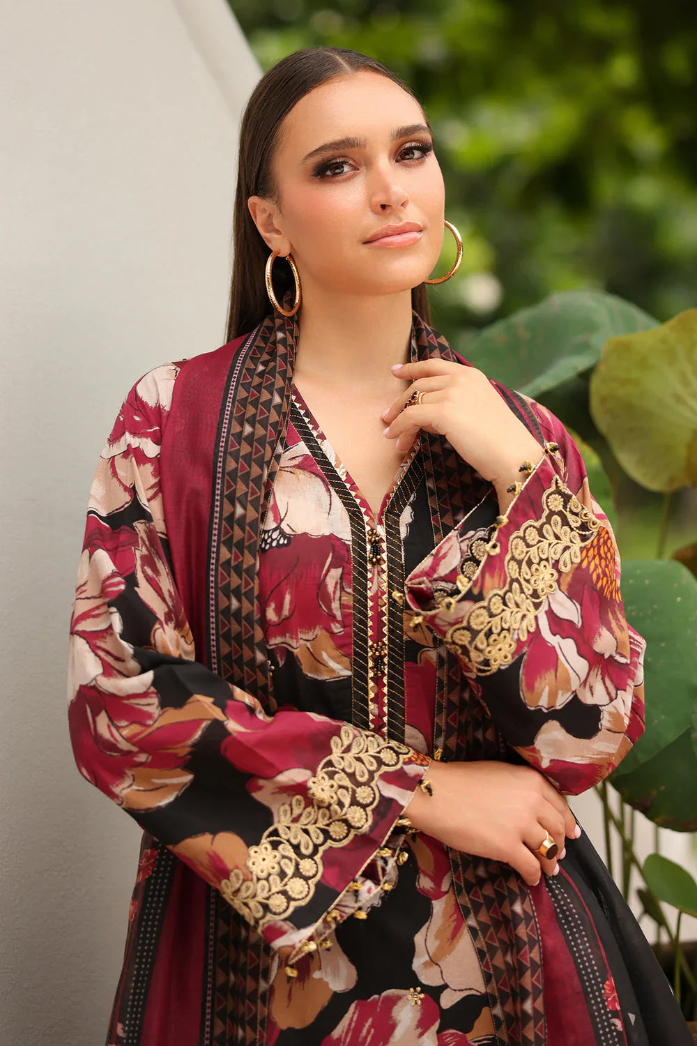 BQ 39-3 Piece Unstitched Digital Printed Khaddar Suit