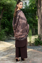 BQ 140-3 Piece Unstitched Fully Embroidered Dhanak Suit