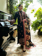 3 Piece Unstitched Fully Embroidered Dhanak Suit