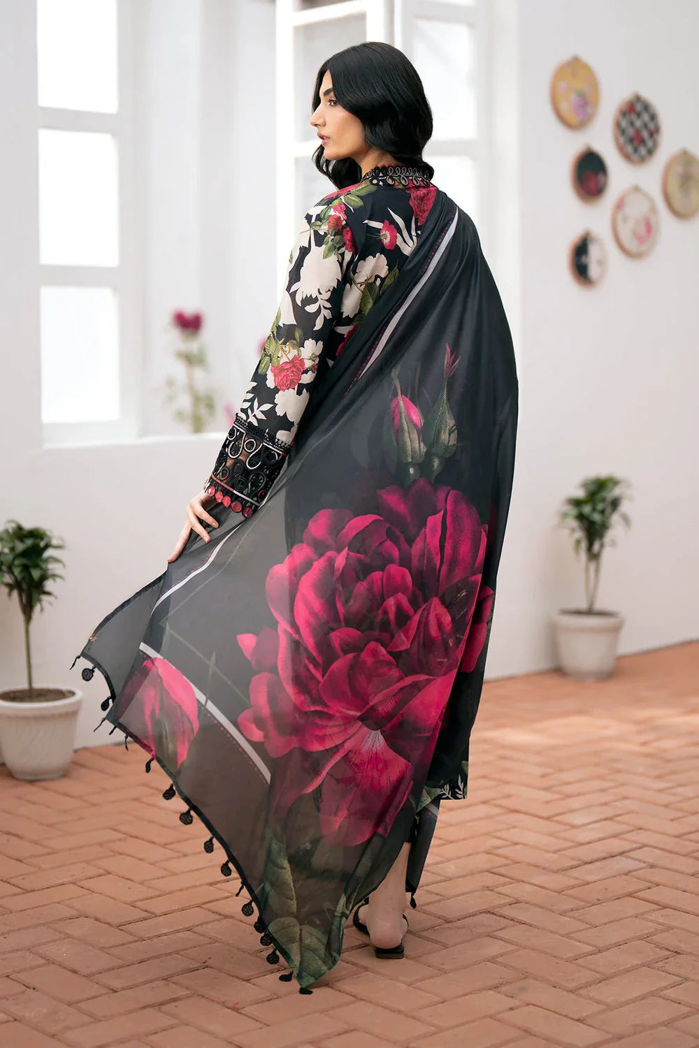 BQ 36-3 Piece Unstitched Digital Printed Khaddar Suit