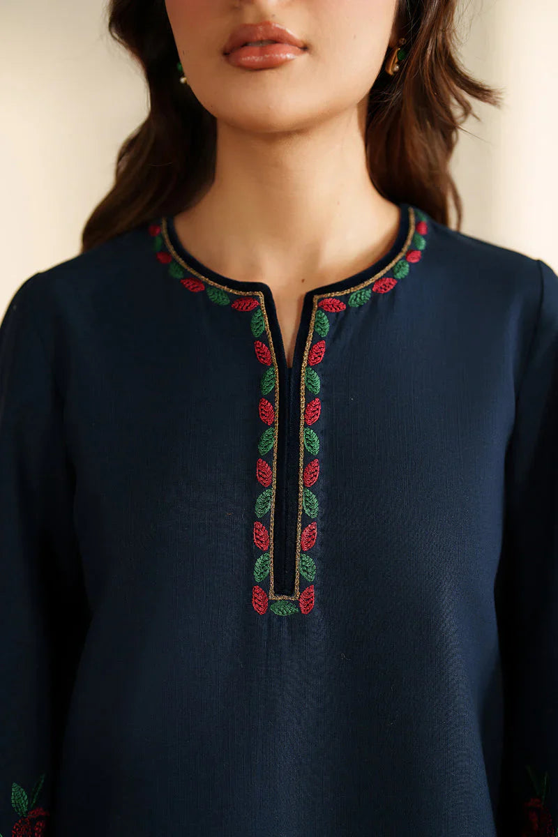 SP 155-3 Piece Unstitched Fully Embroidered Dhanak Suit