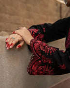 3 Piece Unstitched Fully Embroidered Dhanak suit