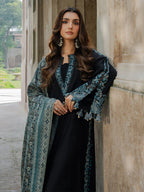 IZ 160-3 Piece Unstitched Fully Embroidered Dhanak Suit