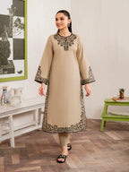 MB 105-3 Piece Unstitched Fully Embroidered Dhanak Suit