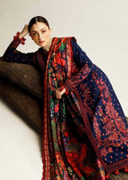 HR 570-3 Piece - Unstitched Heavy Embroidered Dhanak Fabric