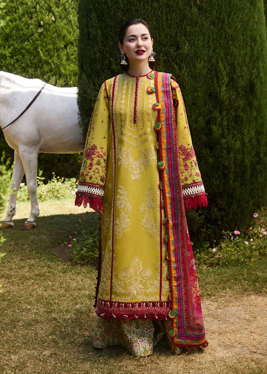 HR 110-3 Piece Unstitched Fully Embroidered Dhanak Suit