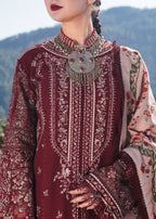 3 Piece Unstitched Fully Embroidered Dhanak Suit