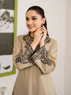 MB 105-3 Piece Unstitched Fully Embroidered Dhanak Suit