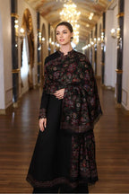 BR 745-3 Piece Dhanak Suit With Fully Embroidery Dhanak Embroidery Shawl