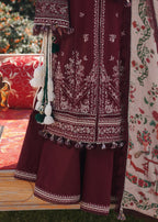3 Piece Unstitched Fully Embroidered Dhanak Suit