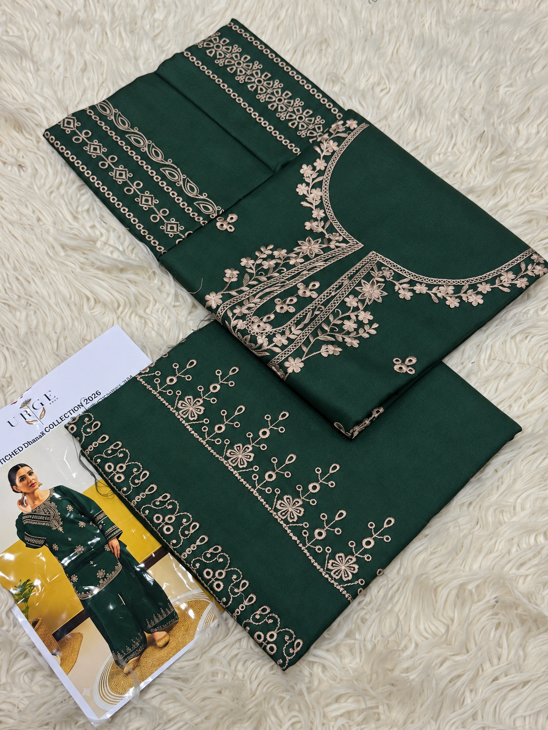 2PC Dhanak Embroidered Suit