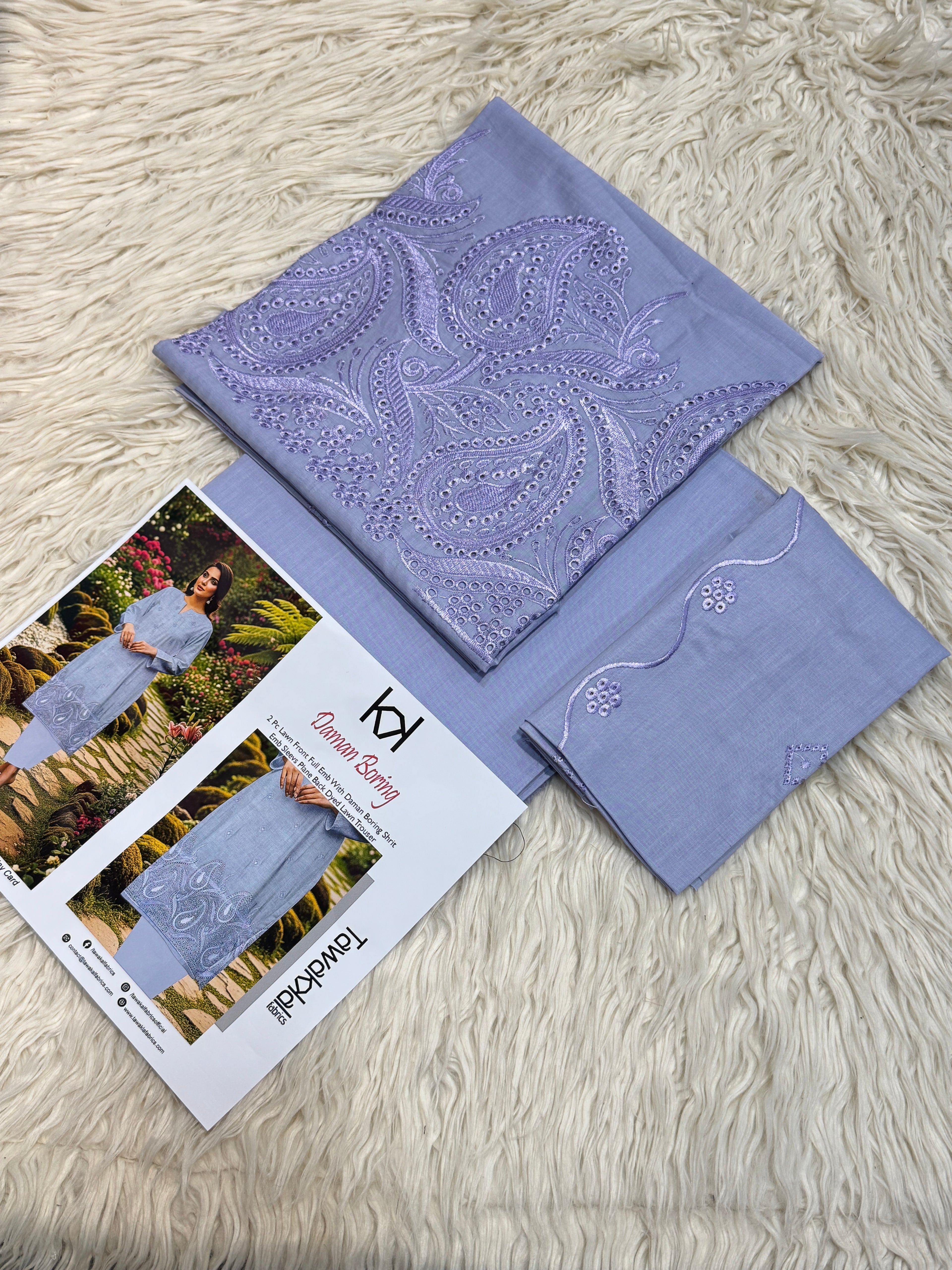 Tawakkal 2Pc Lawn Embroidered Suit