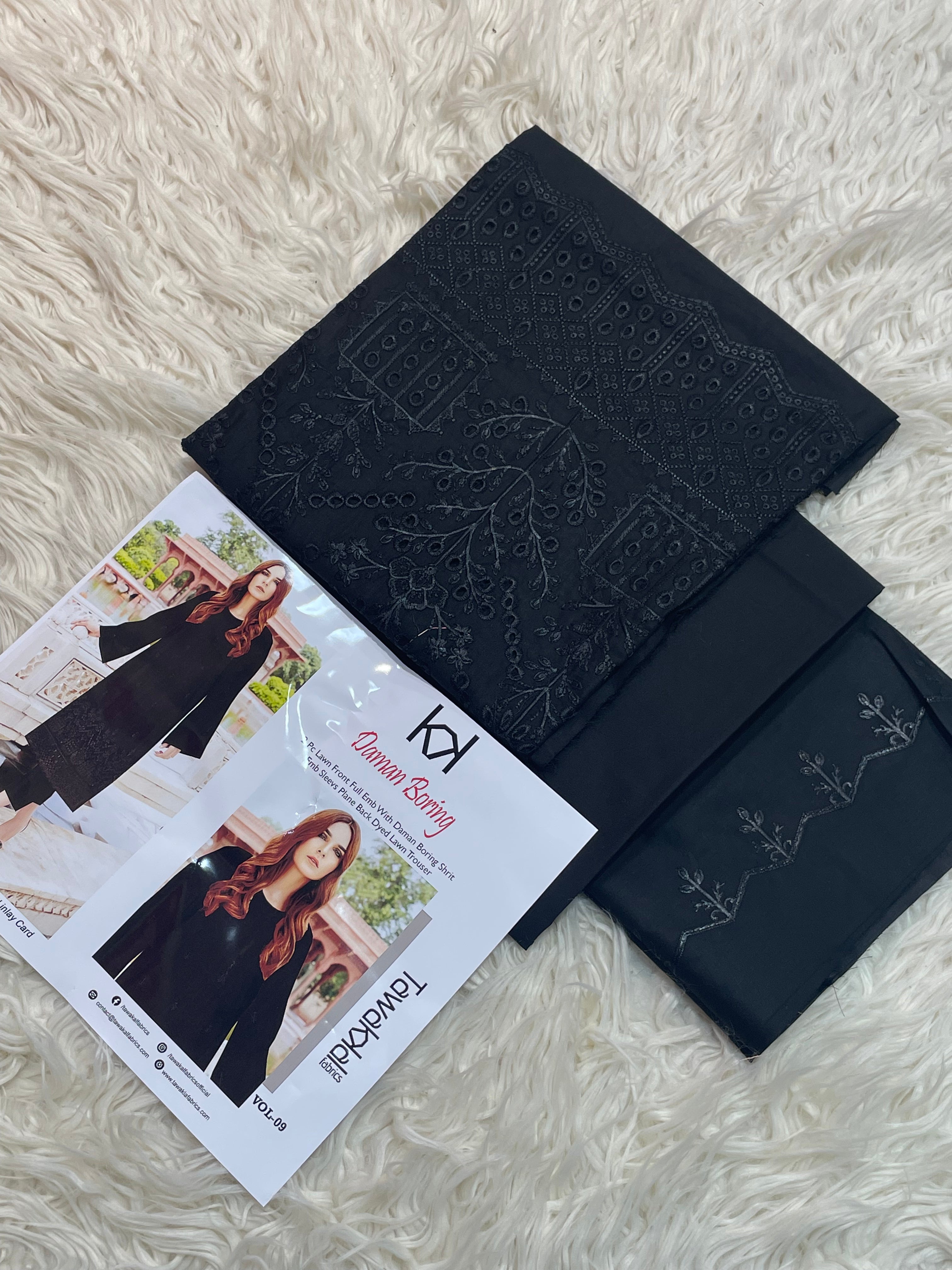 Tawakkal 2Pc Lawn Boring Embroidery Suit