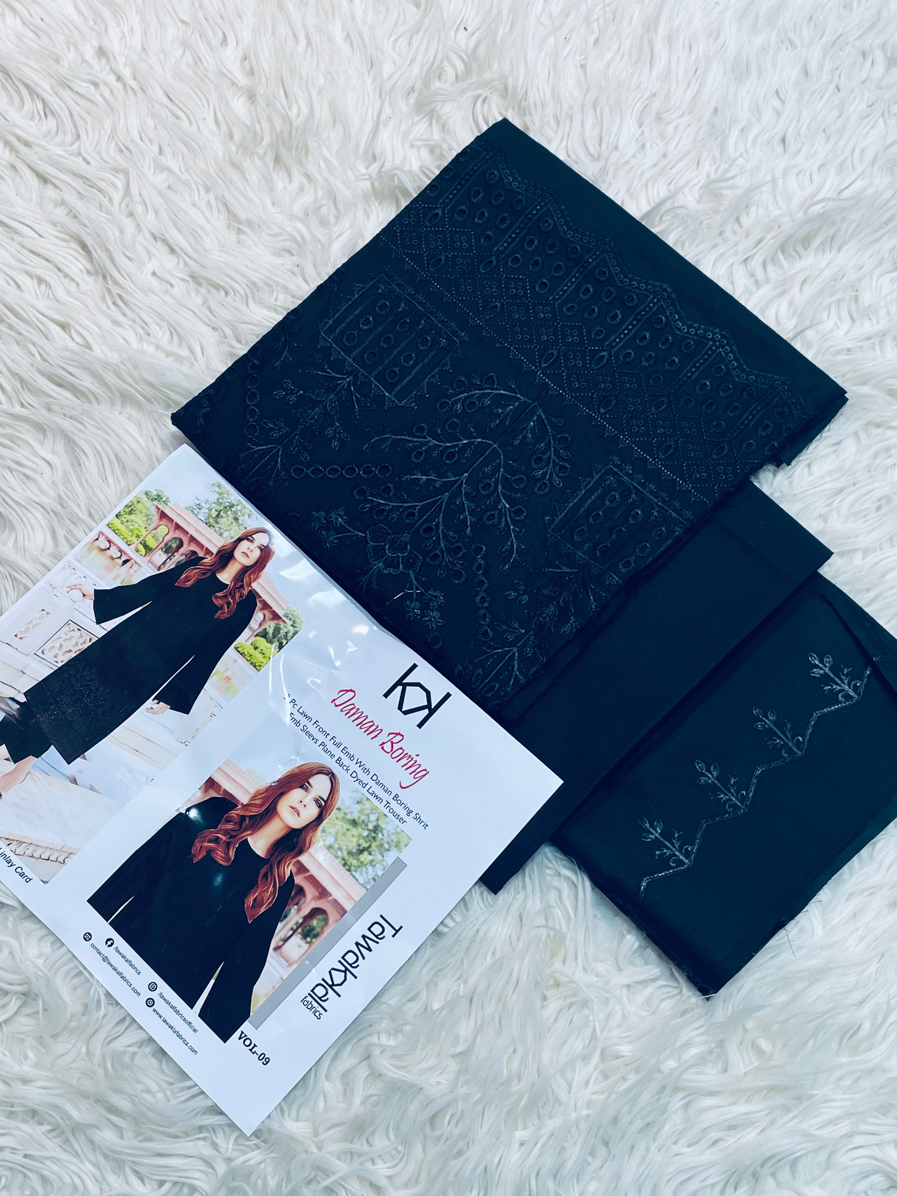 Tawakkal 2Pc Lawn Boring Embroidery Suit