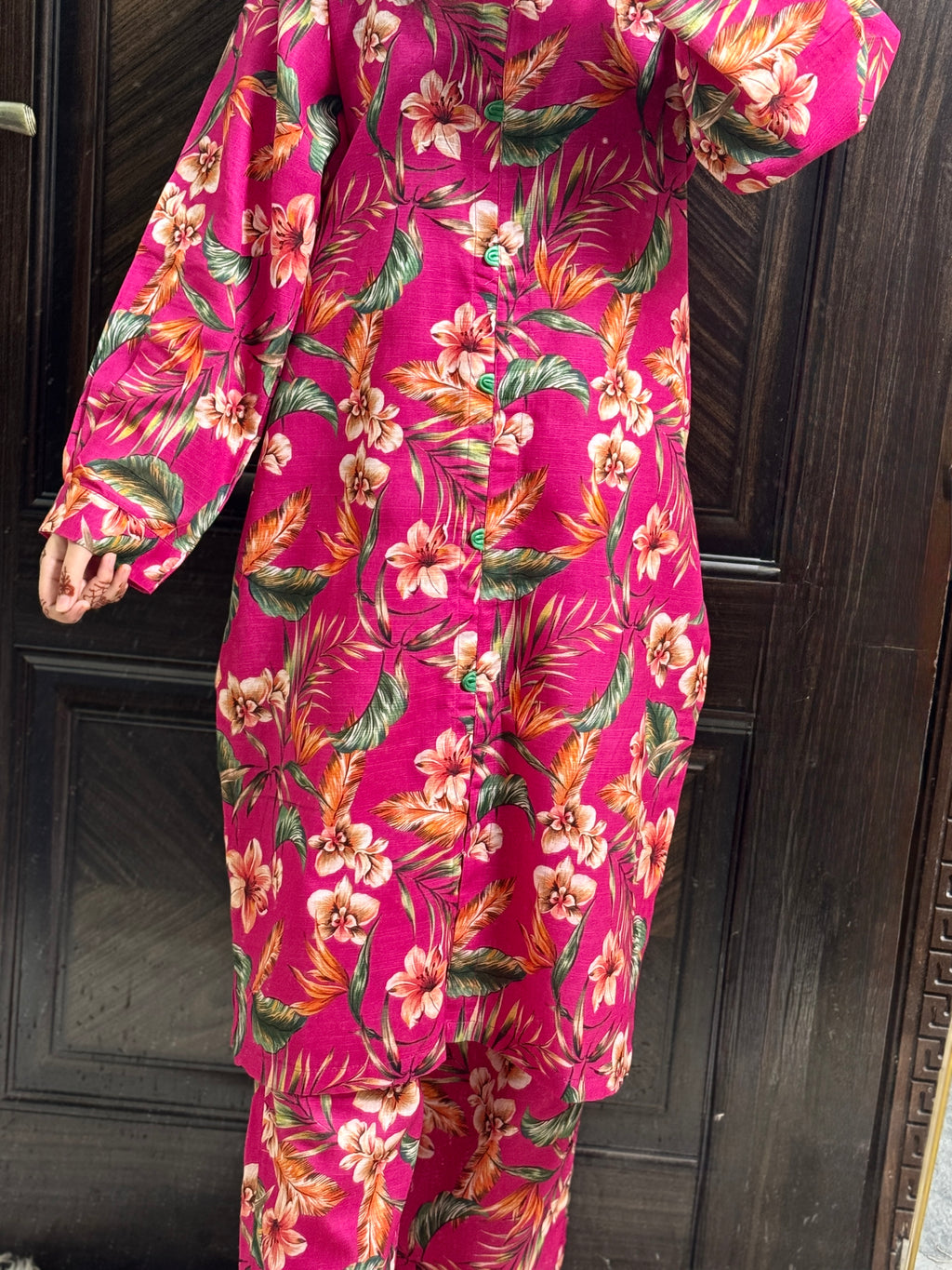 2 Piece - Printed Light Khaddar Stitched Suit