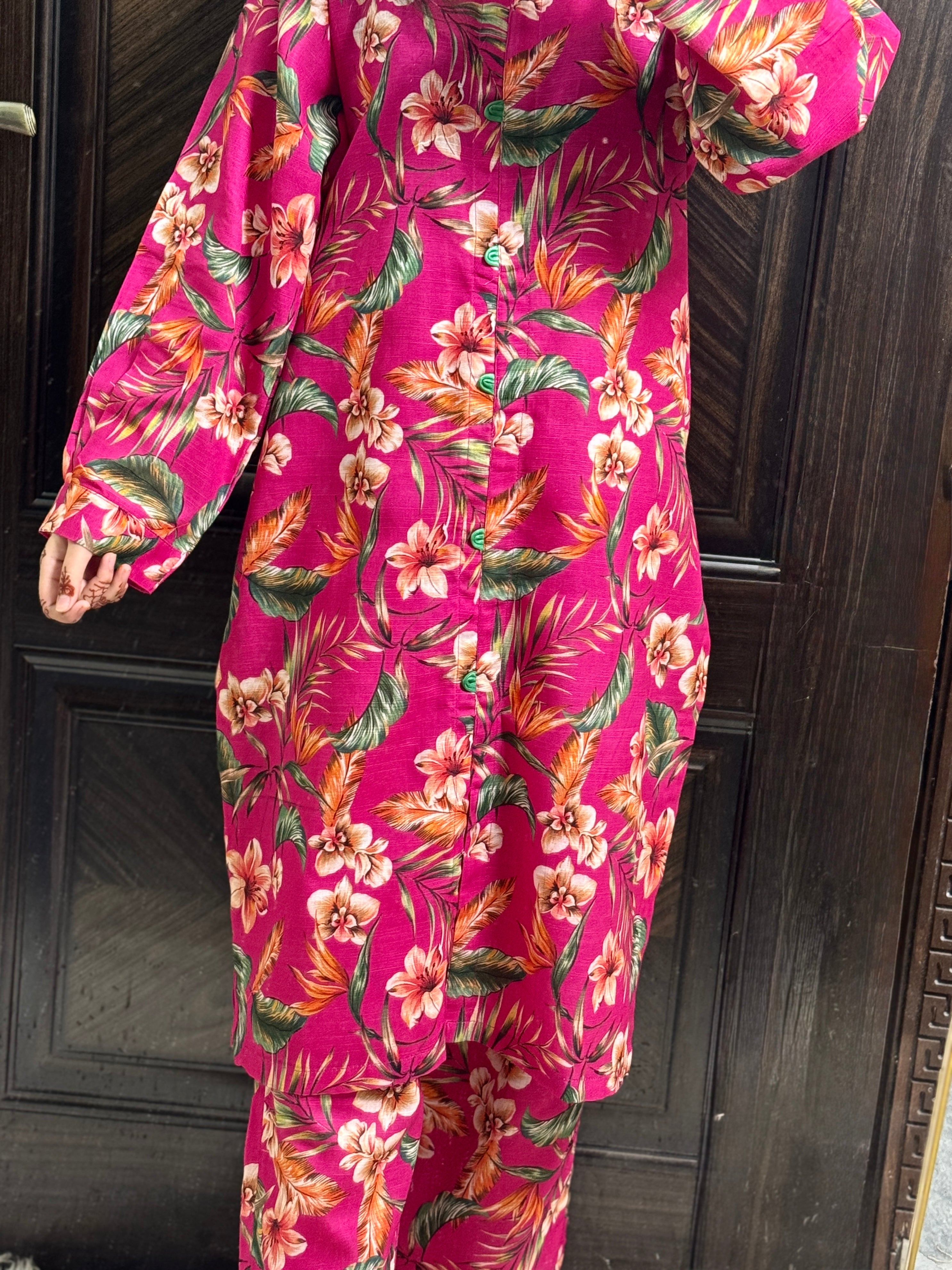 2 Piece - Printed Light Khaddar Stitched Suit