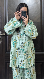 2 Piece - Printed Light Khaddar Stitched Suit
