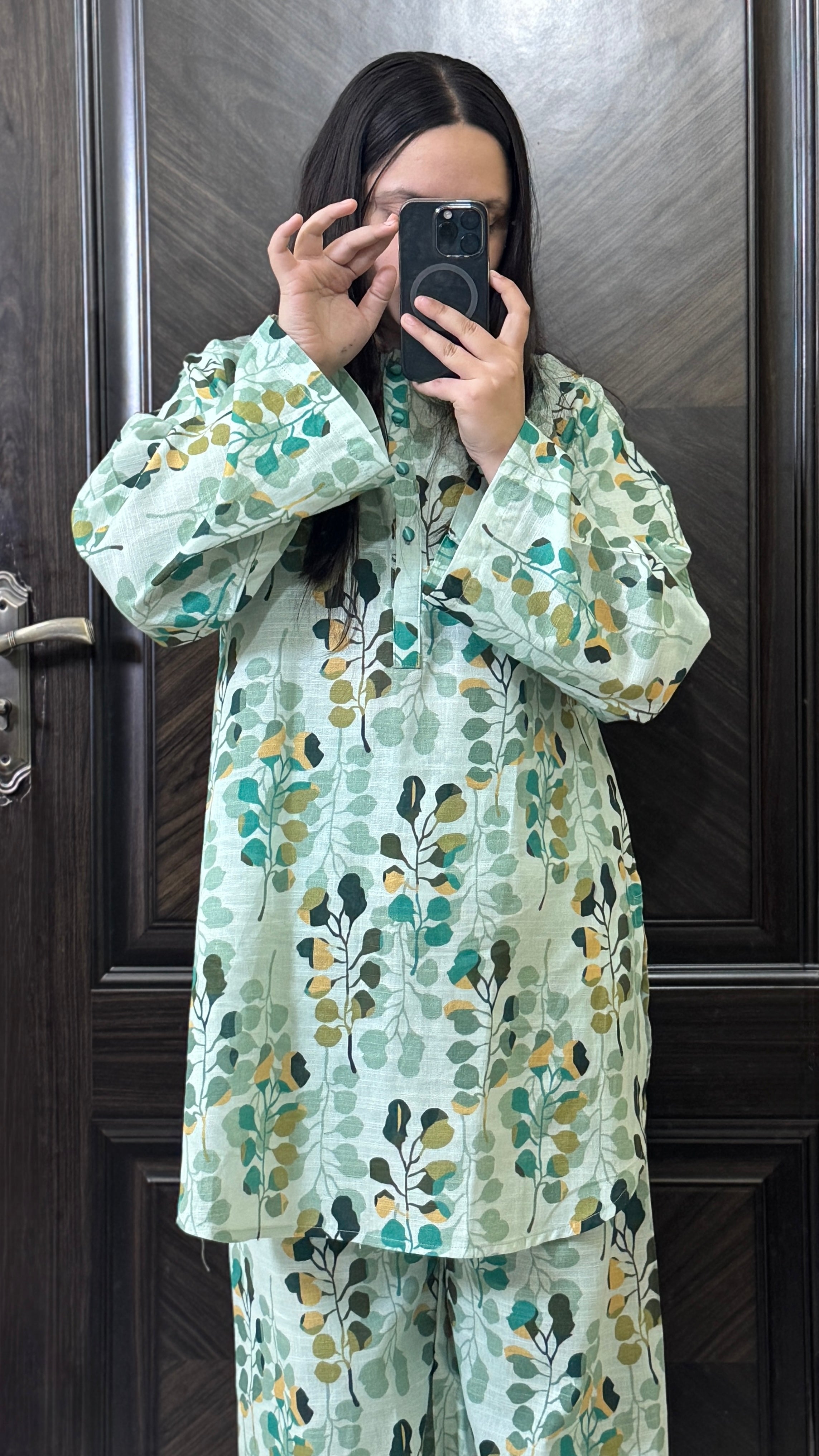 2 Piece - Printed Light Khaddar Stitched Suit