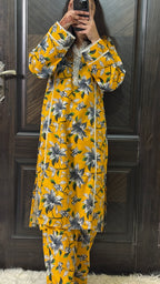 2 Piece - Printed Light Khaddar Stitched Suit