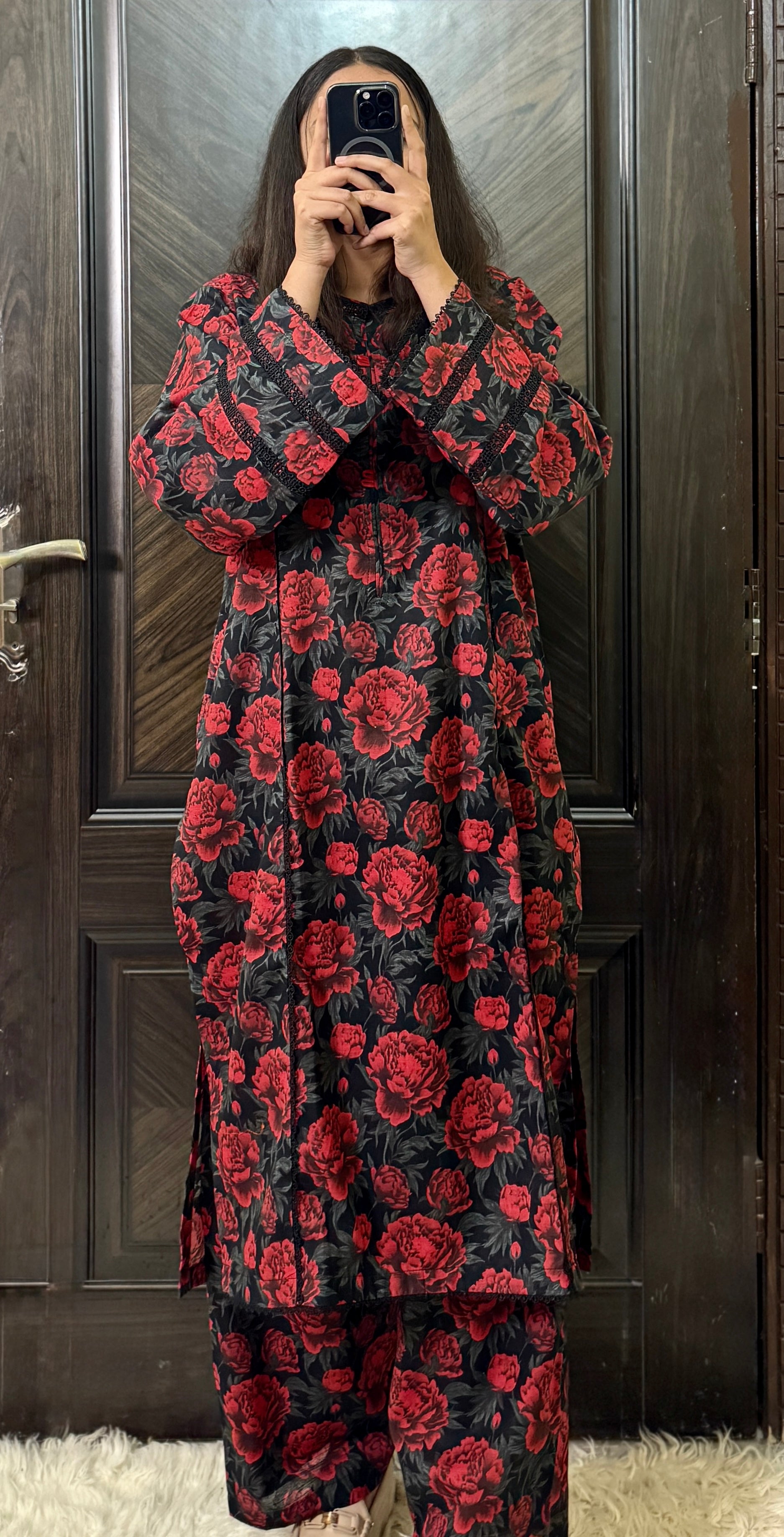 2 Piece - Printed Light Khaddar Stitched Suit