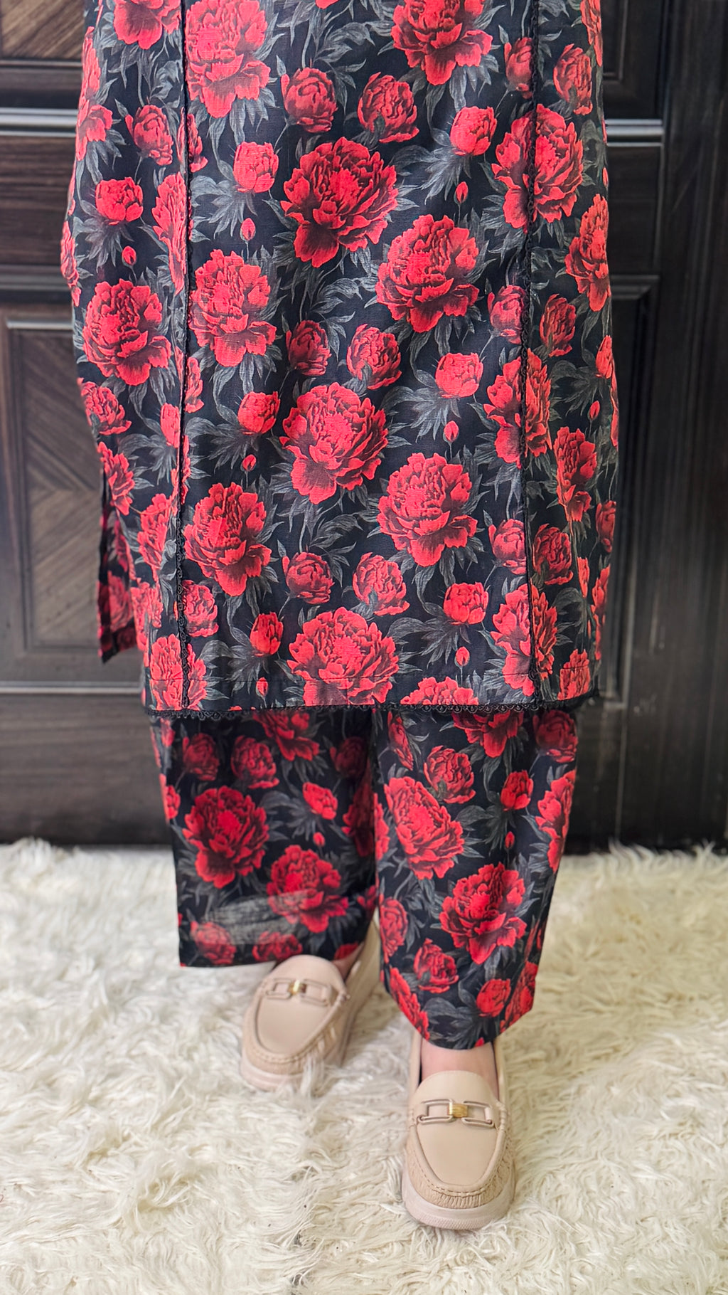 2 Piece - Printed Light Khaddar Stitched Suit
