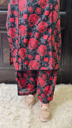 2 Piece - Printed Light Khaddar Stitched Suit
