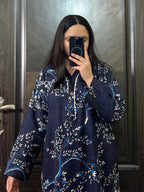 2 Piece - Printed Light Khaddar Stitched Suit