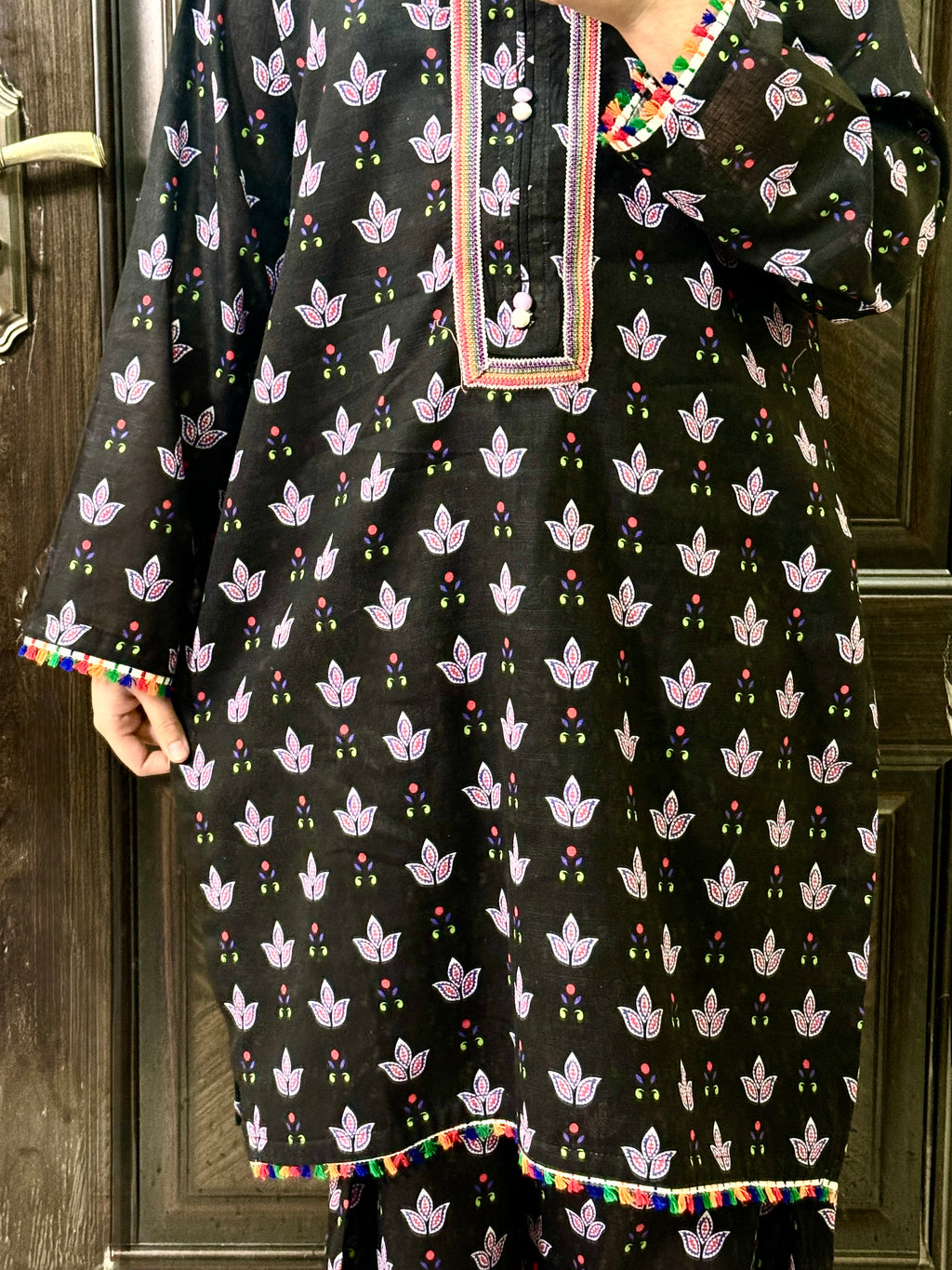 2 Piece - Printed Light Khaddar Stitched Suit