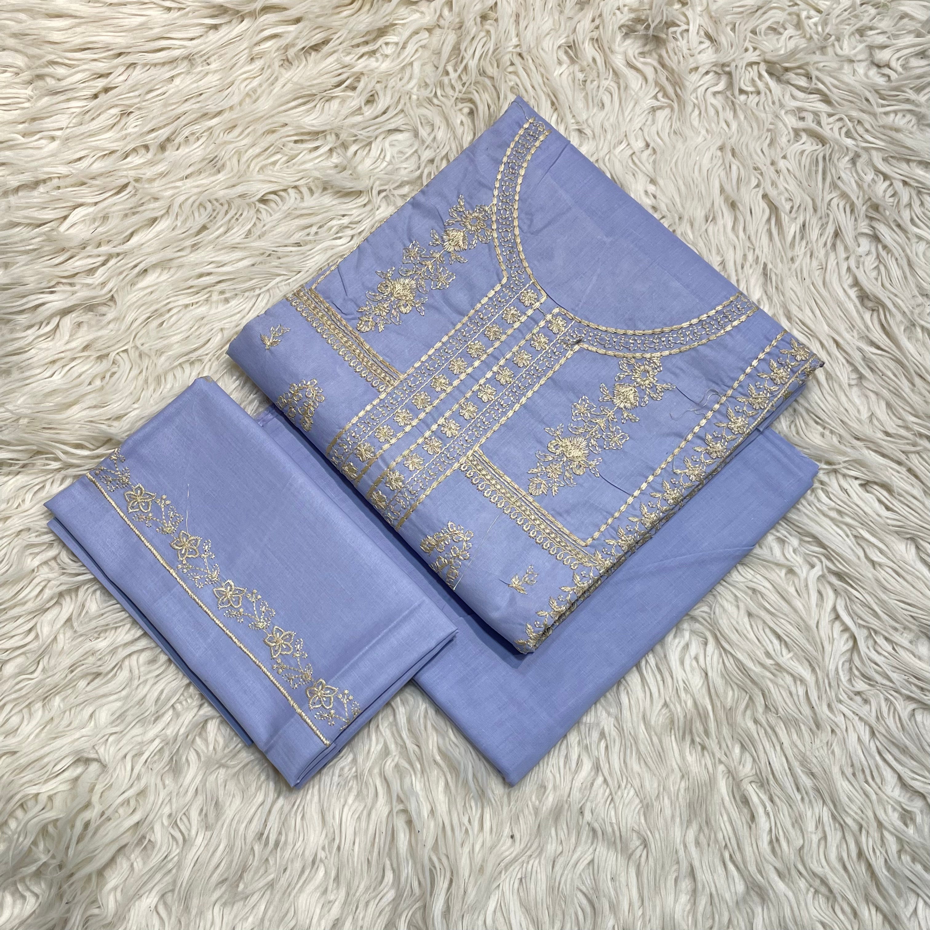 Baroque 2Pc Lawn Embroidered Suit