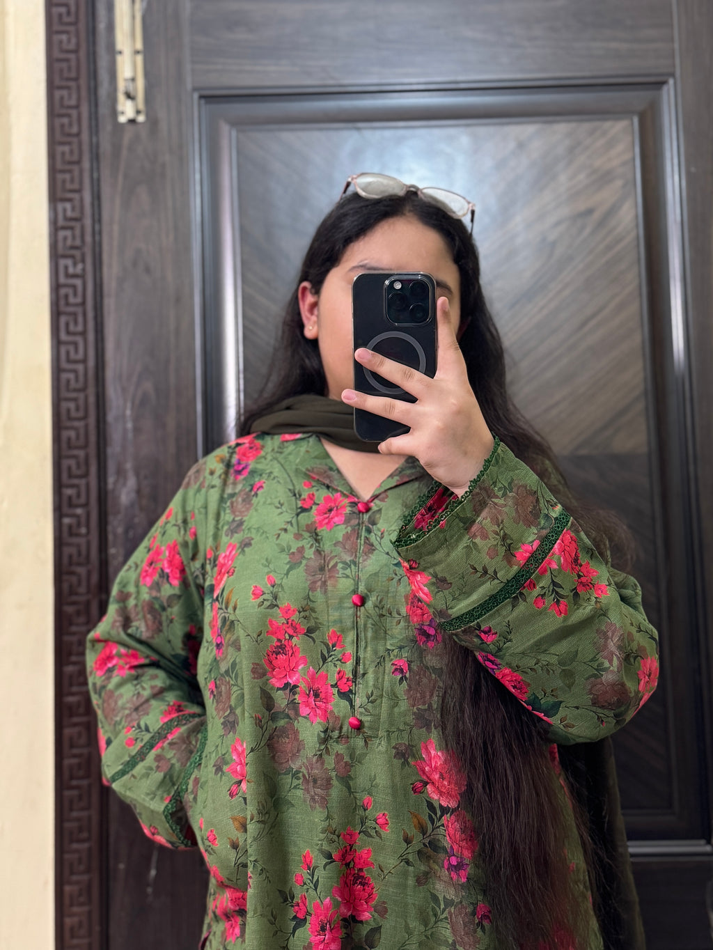 2 Piece - Printed Light Khaddar Stitched Suit