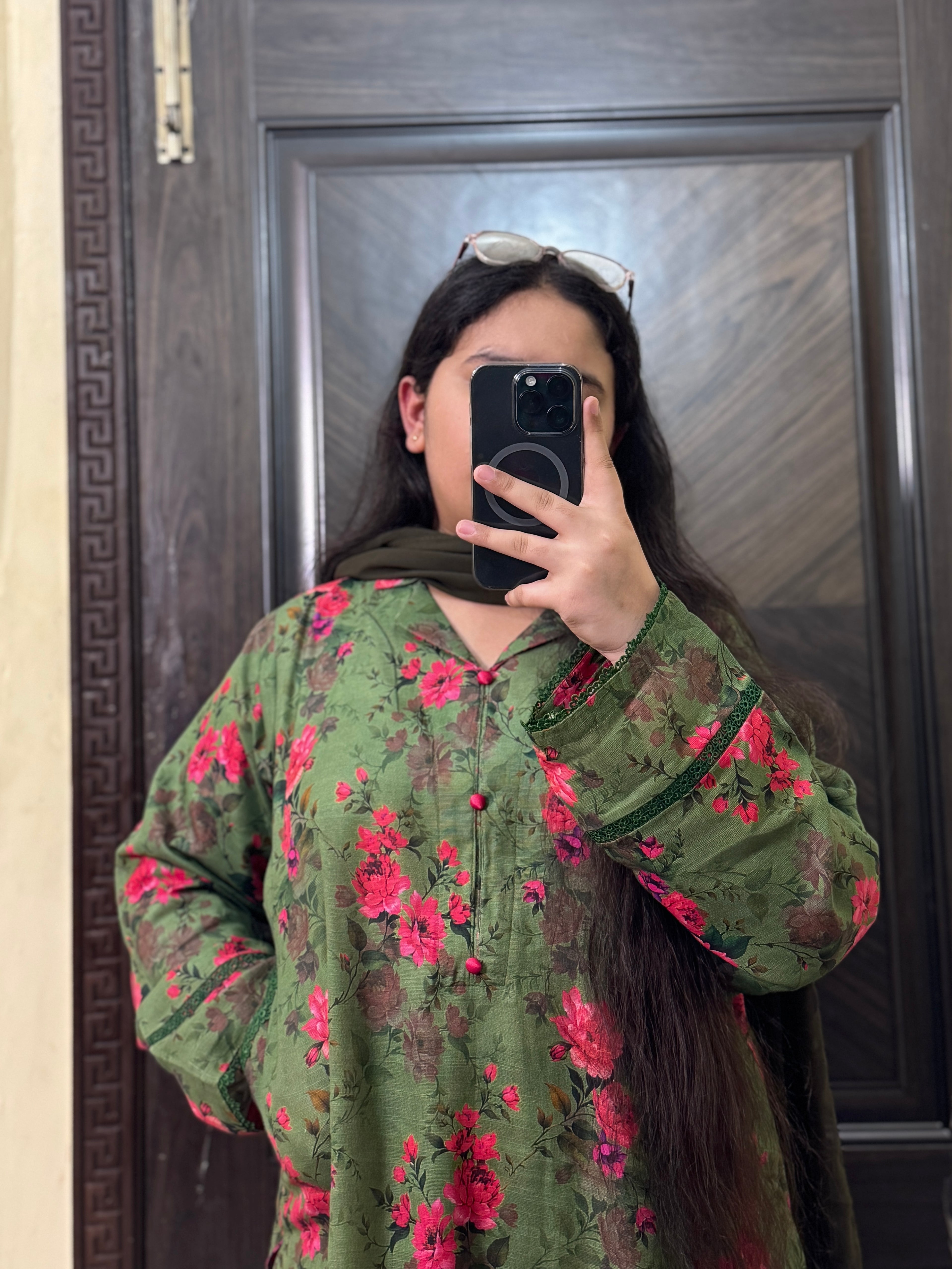 2 Piece - Printed Light Khaddar Stitched Suit