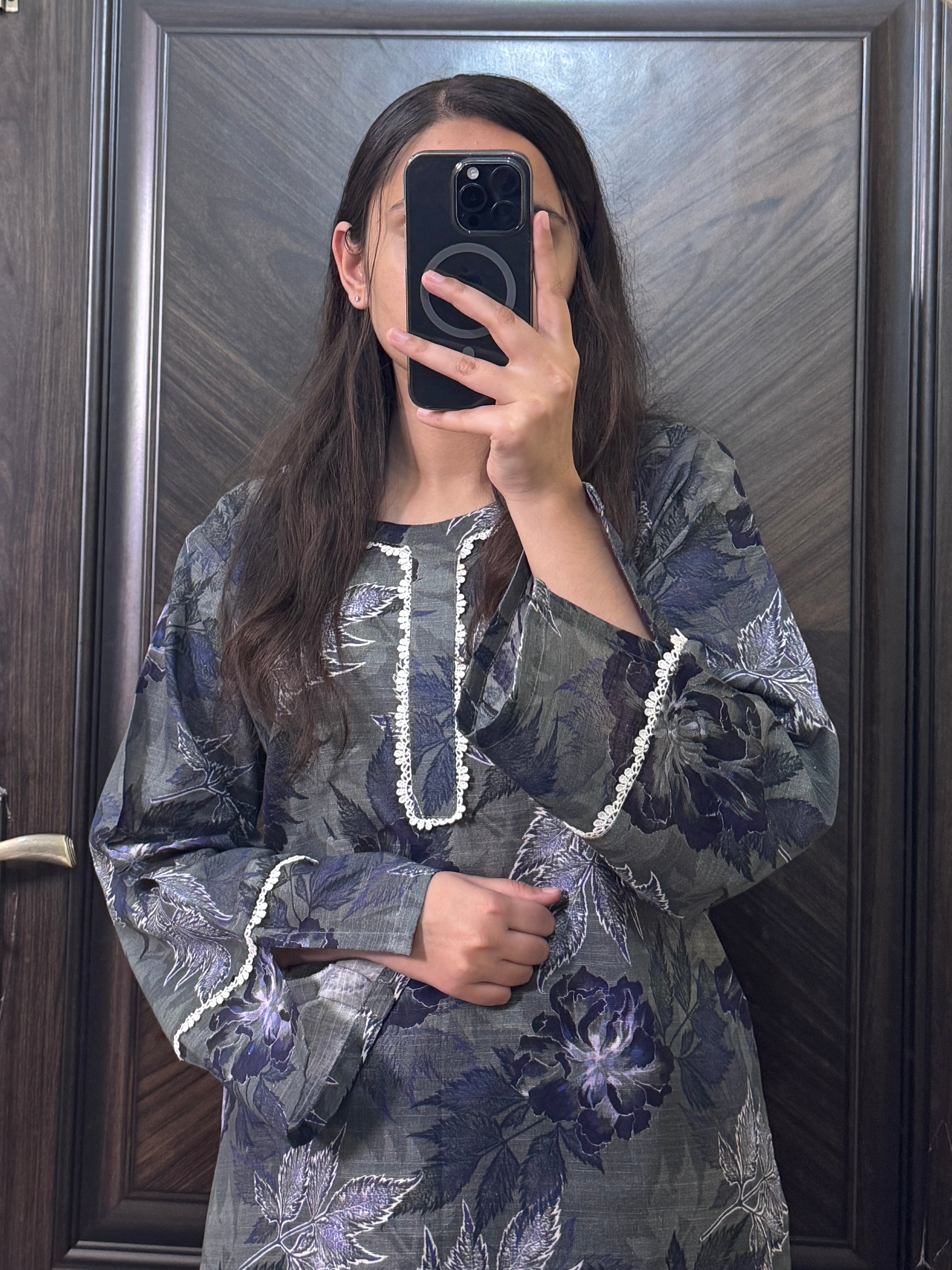 2 Piece - Printed Light Khaddar Stitched Suit