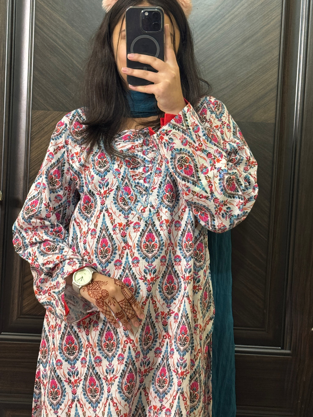 2 Piece - Printed Light Khaddar Stitched Suit