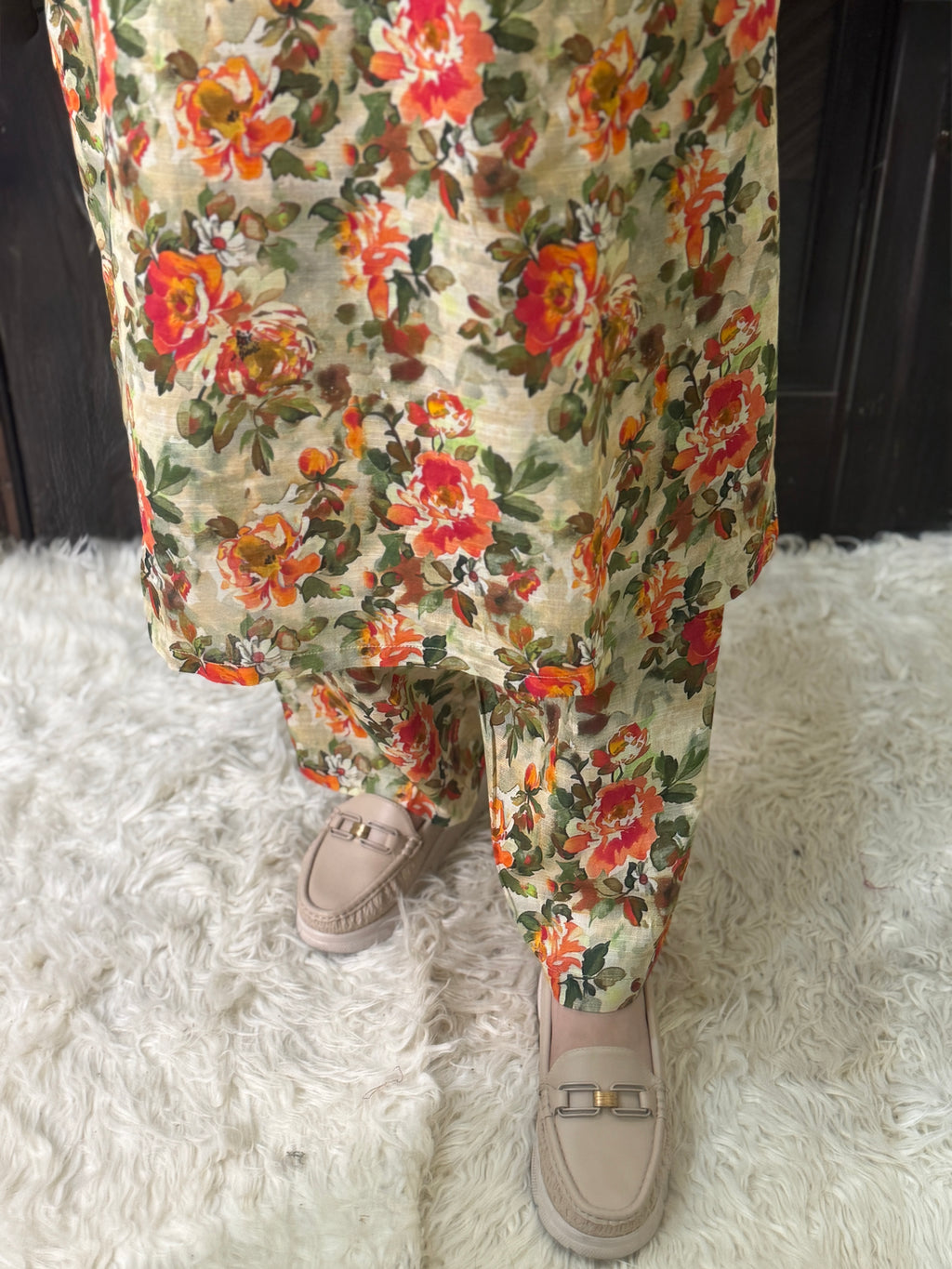 2 Piece - Printed Light Khaddar Stitched Suit