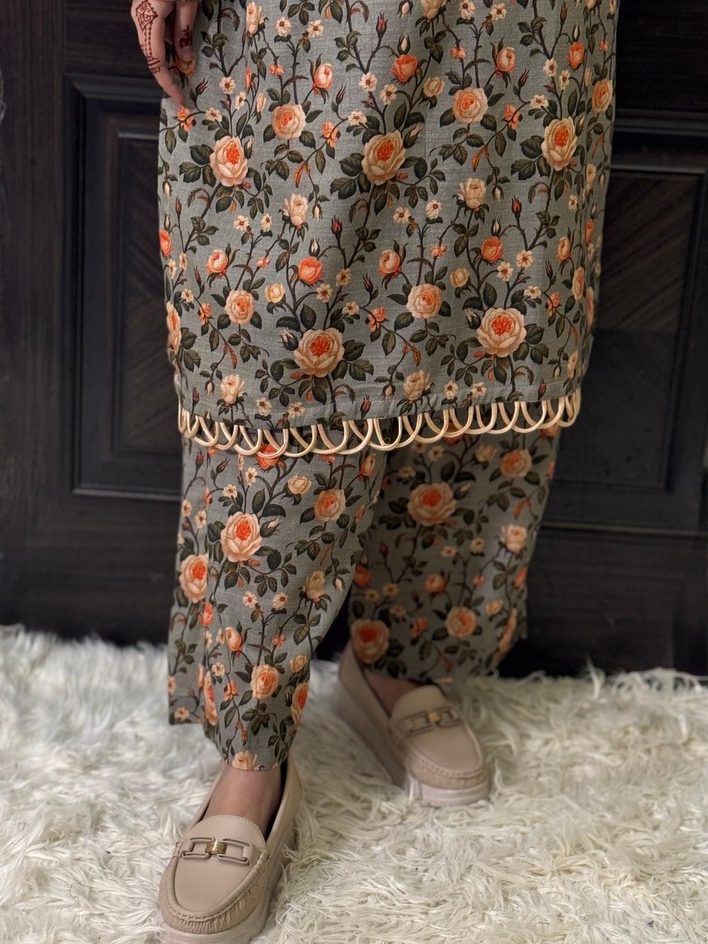 2 Piece - Printed Light Khaddar Stitched Suit