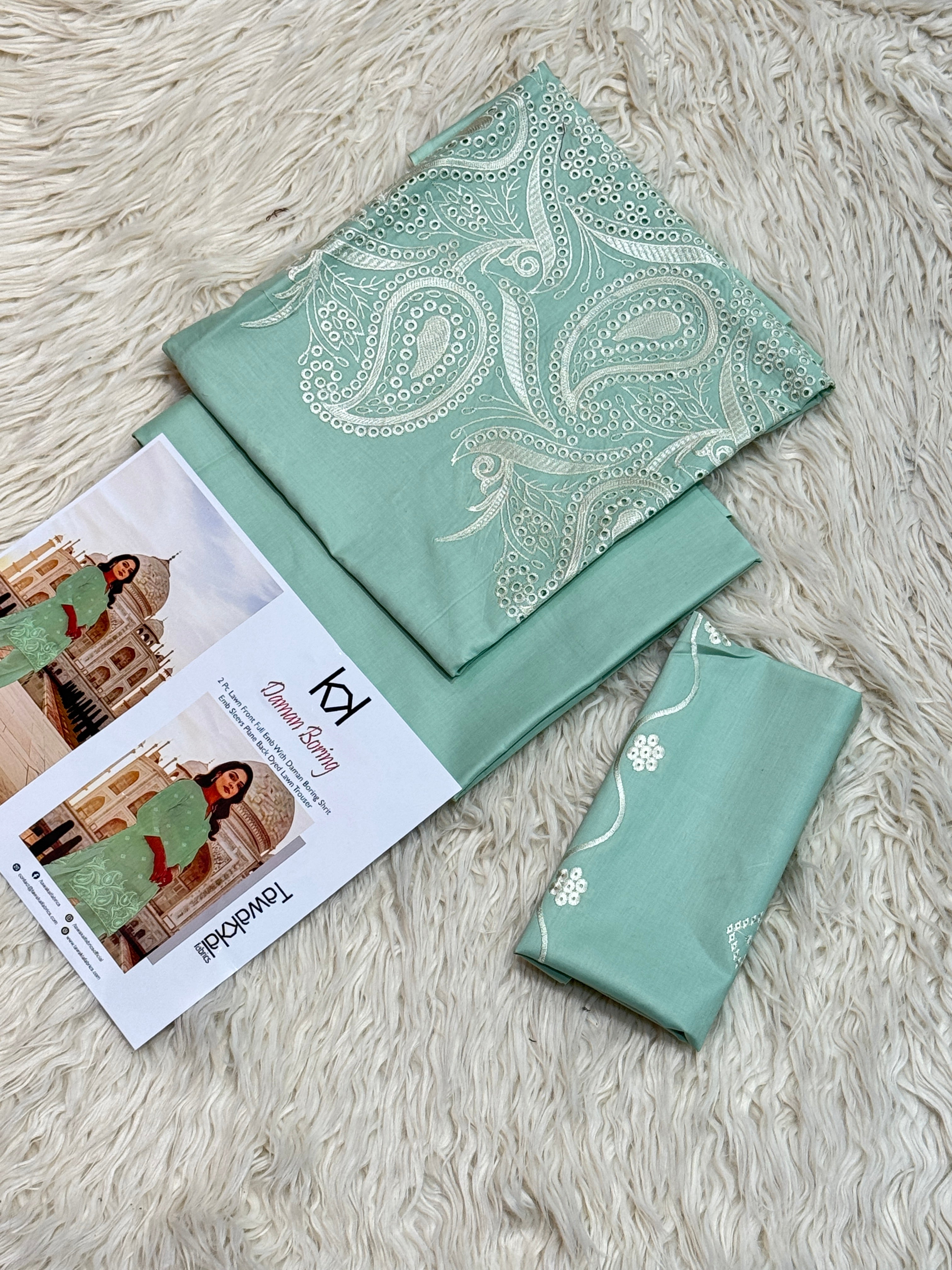 Tawakkal 2Pc Lawn Embroidered Suit