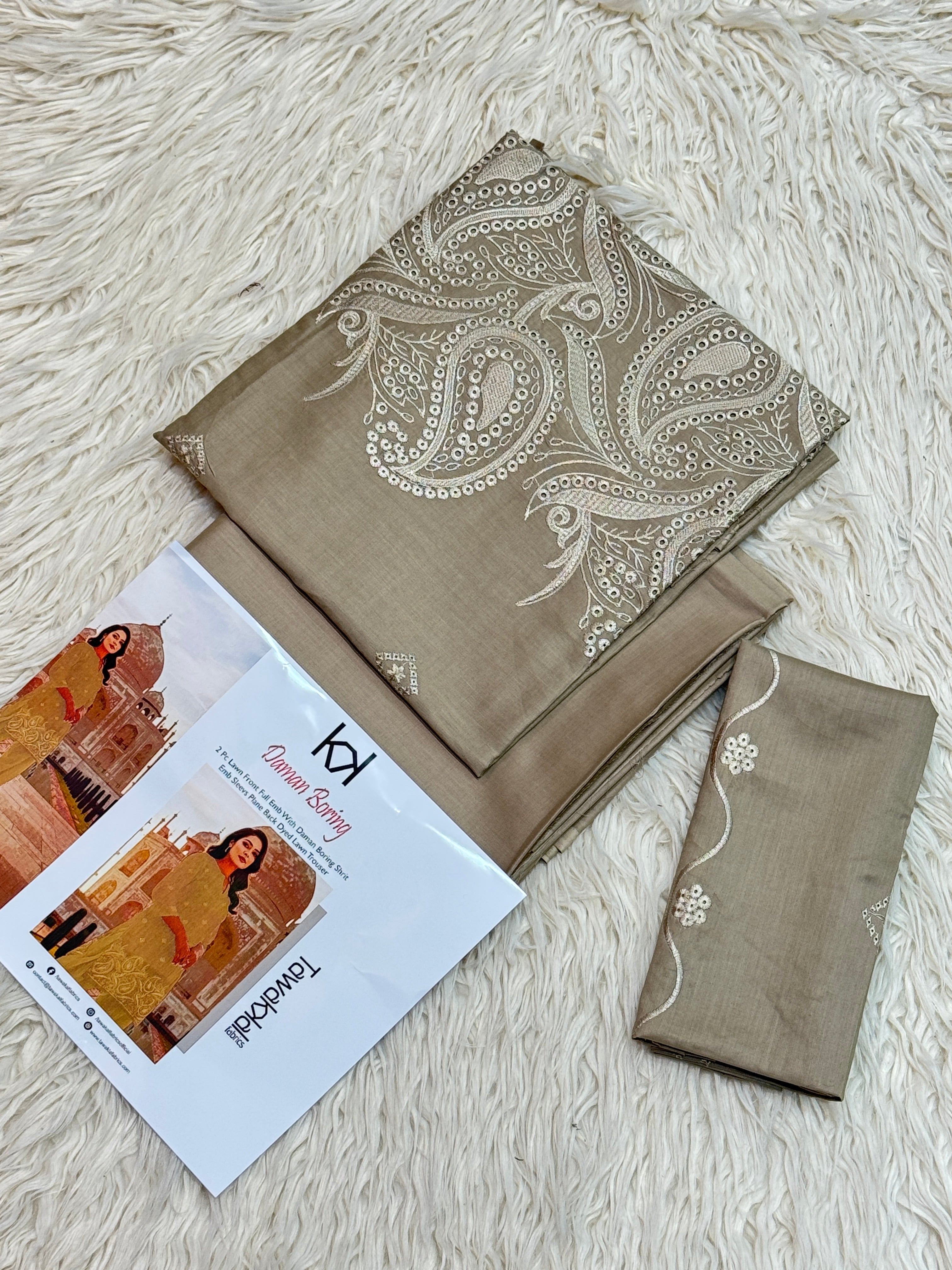 Tawakkal 2Pc Lawn Embroidered Suit