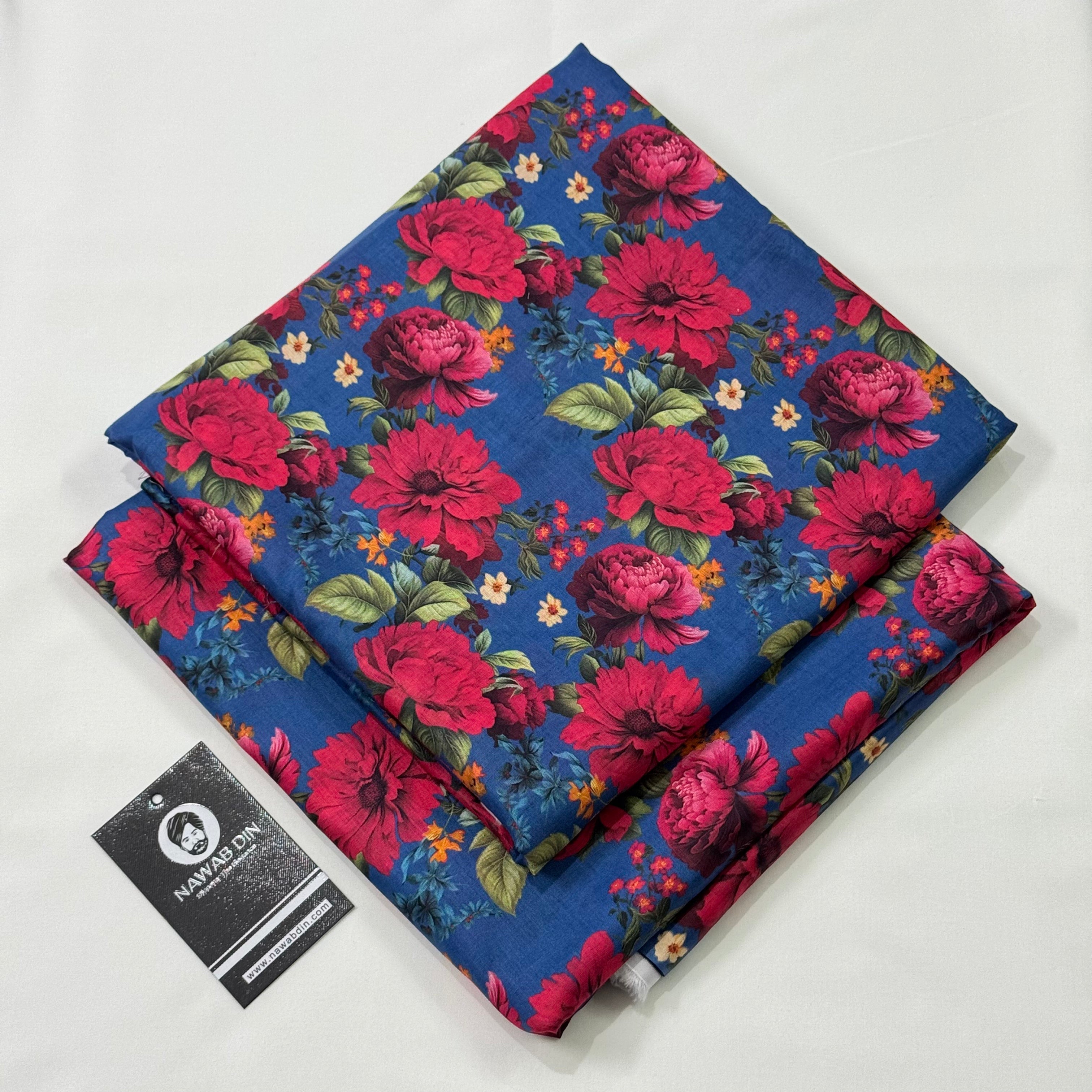 2 Pc Lawn All Over Print - Nawab Din