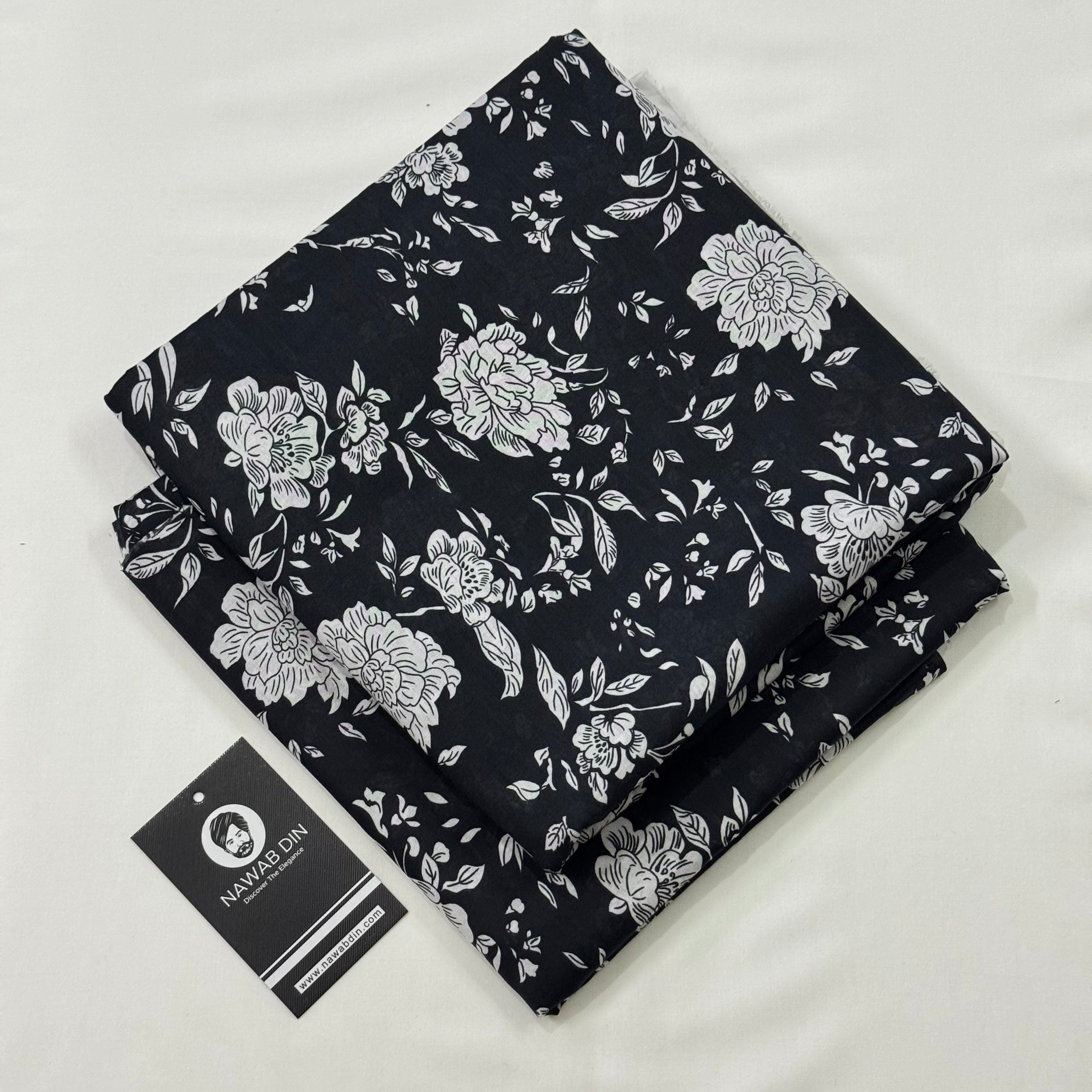 2 Pc Lawn All Over Print - Nawab Din