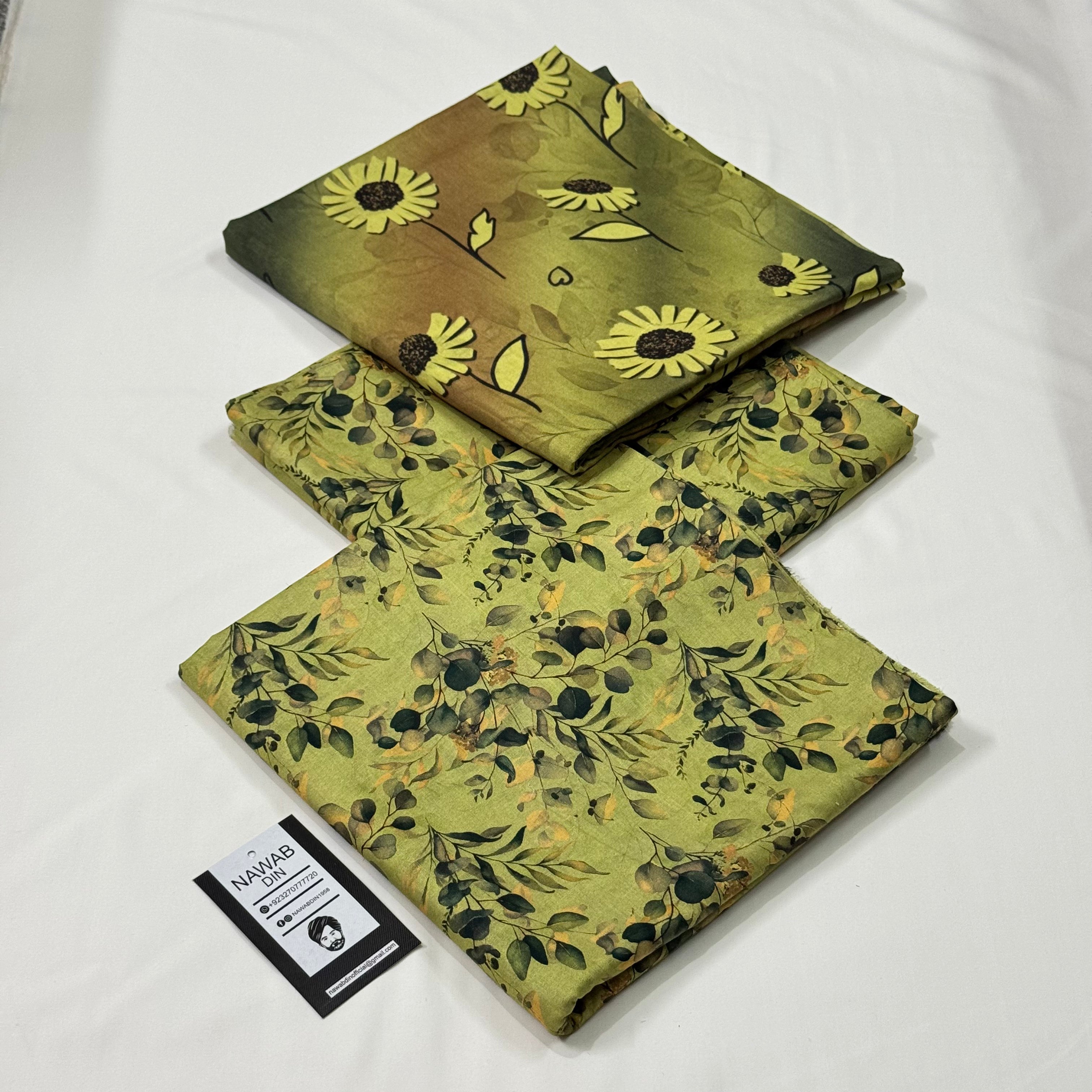 3 Pc Lawn All Over Printed Suit