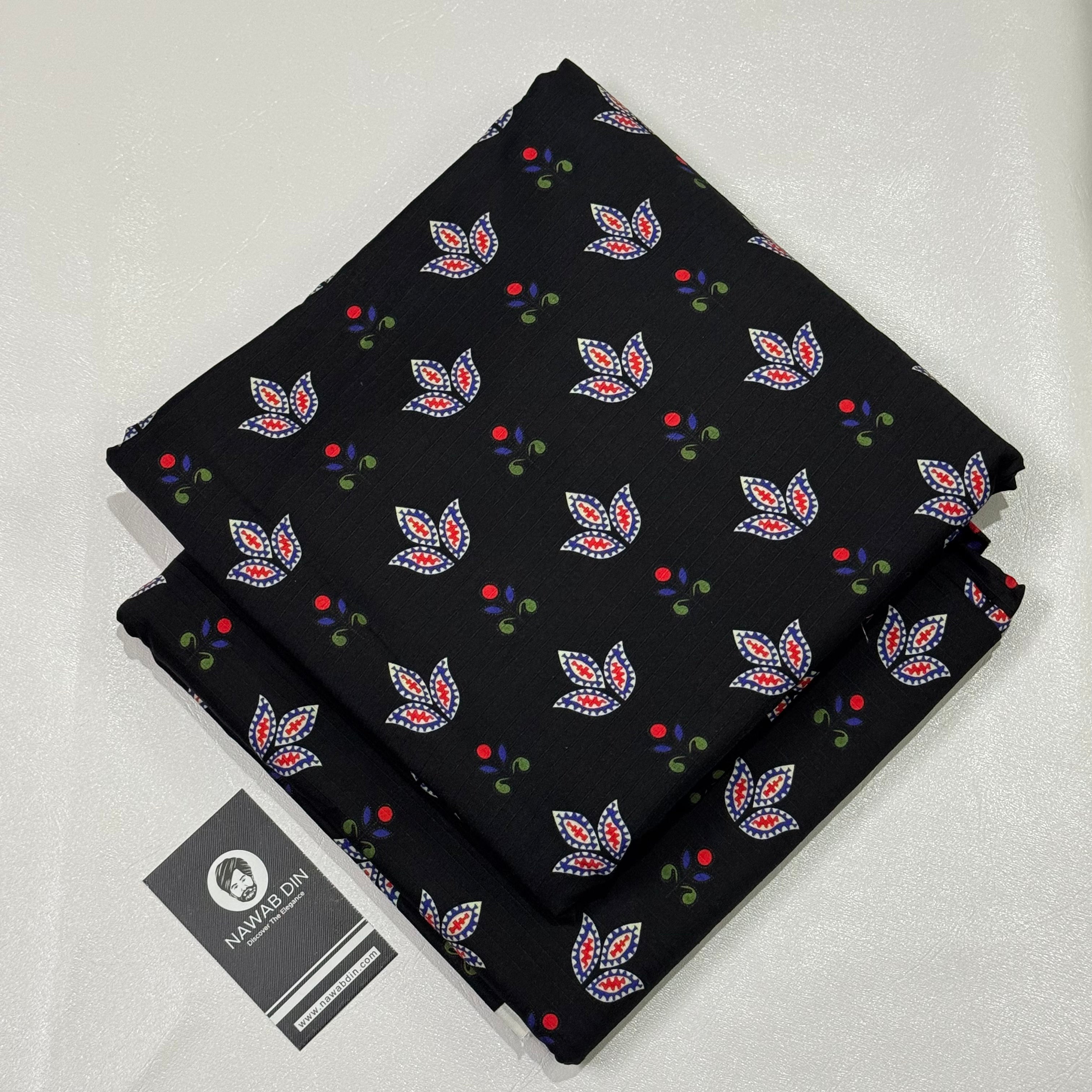 2 Pc Doria Linen Printed Suit