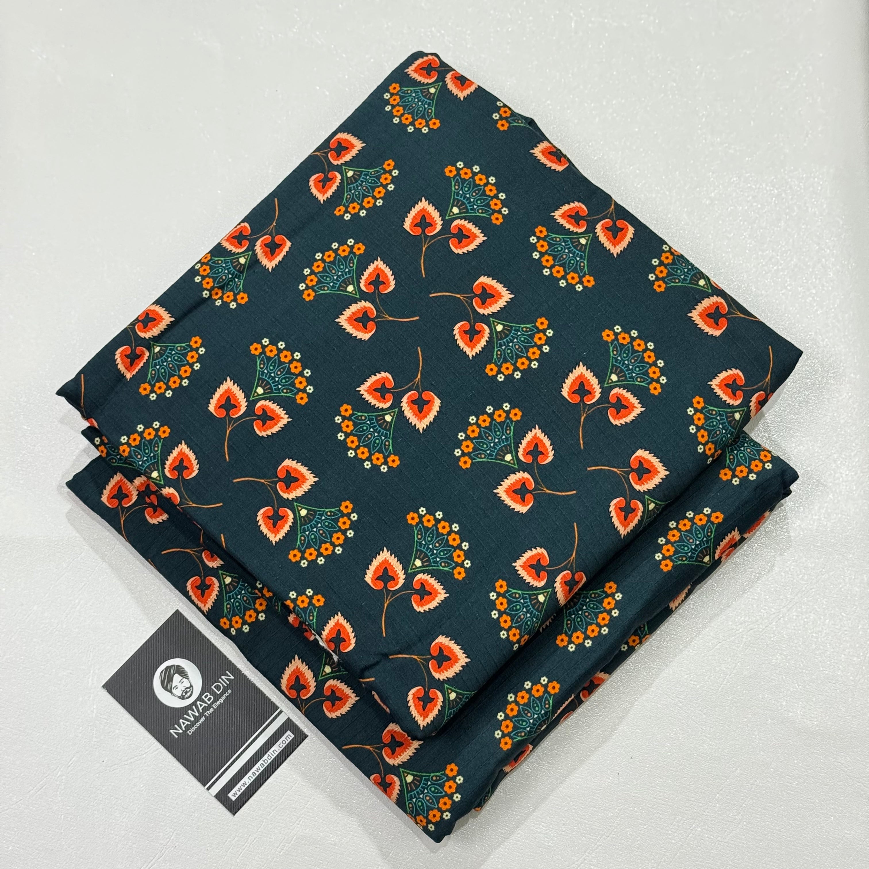 2 Pc Doria Linen Printed Suit